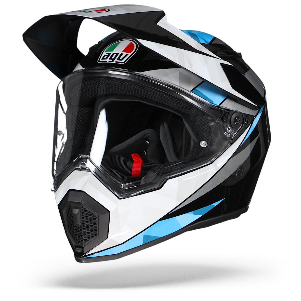 Image of AGV AX9 North Black White Cyan 2XL