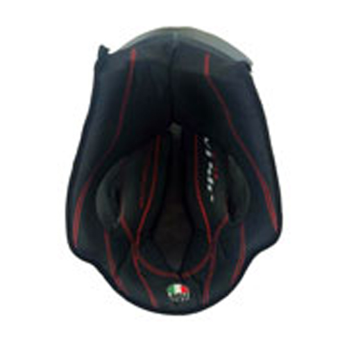 AGV Race 2 Top Pad For AGV Corsa and Pista Black Red Size L