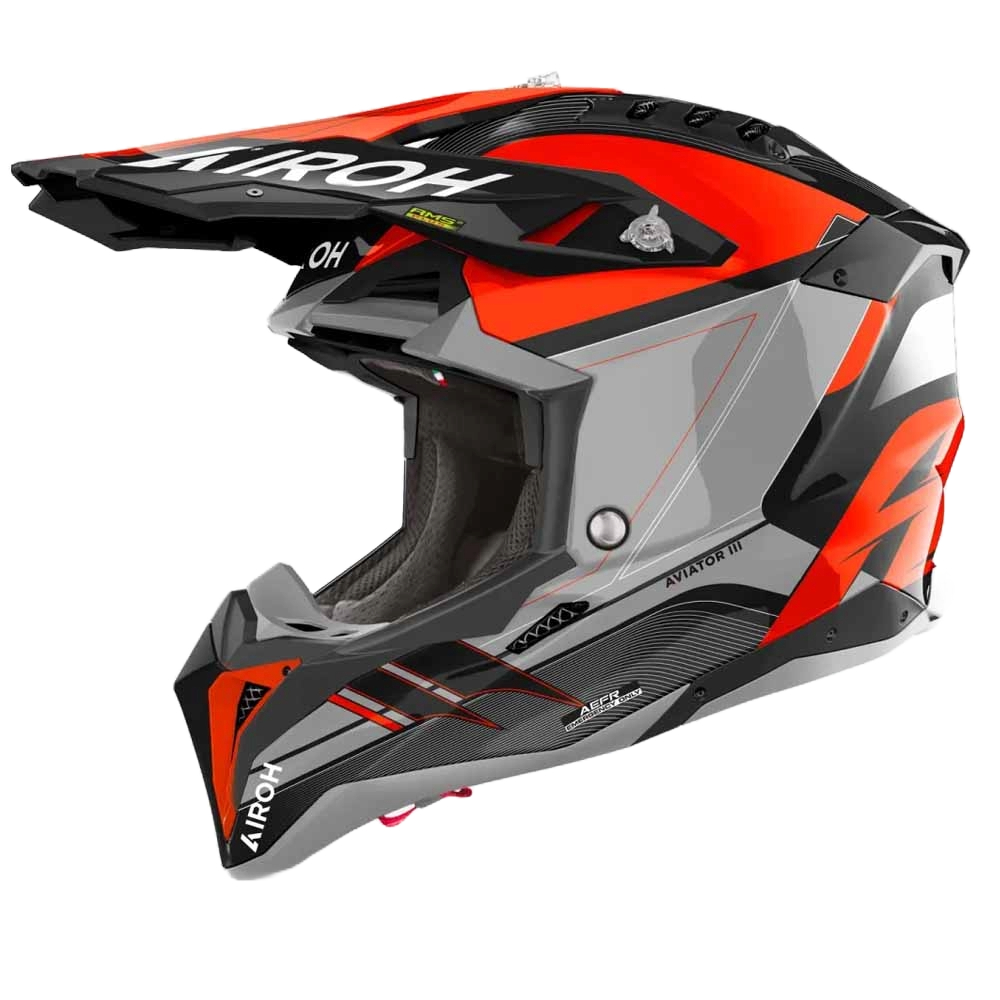 Airoh Aviator 3 Saber Orange Motocross Helm Größe S
