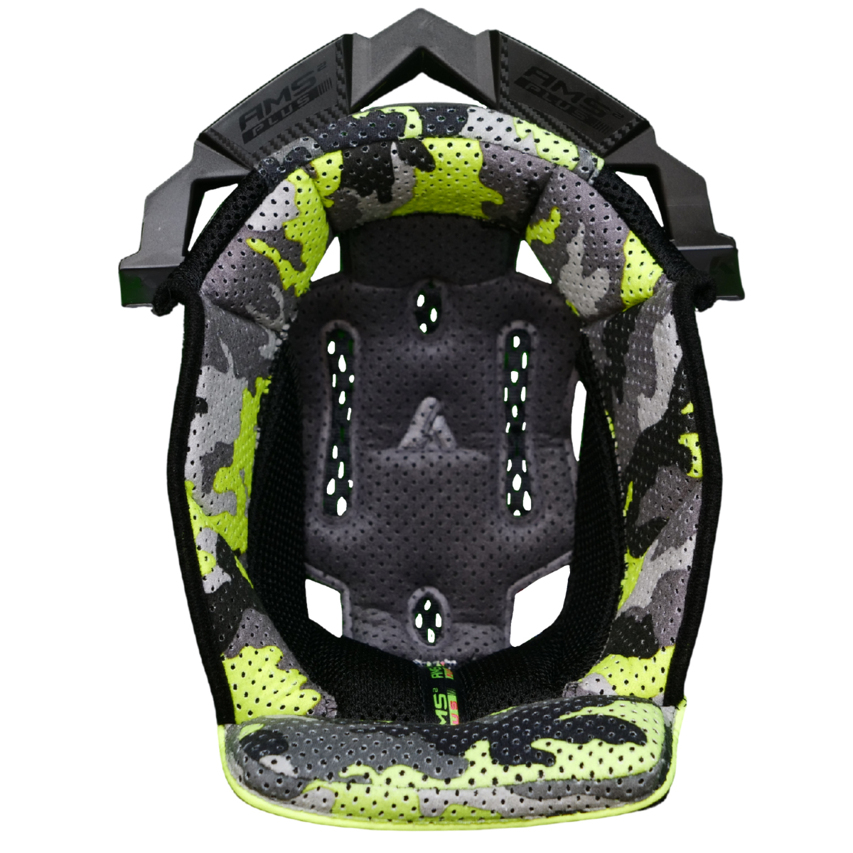 Airoh Aviator 3 Washable Crown Padding Camo Grey Yellow Größe M