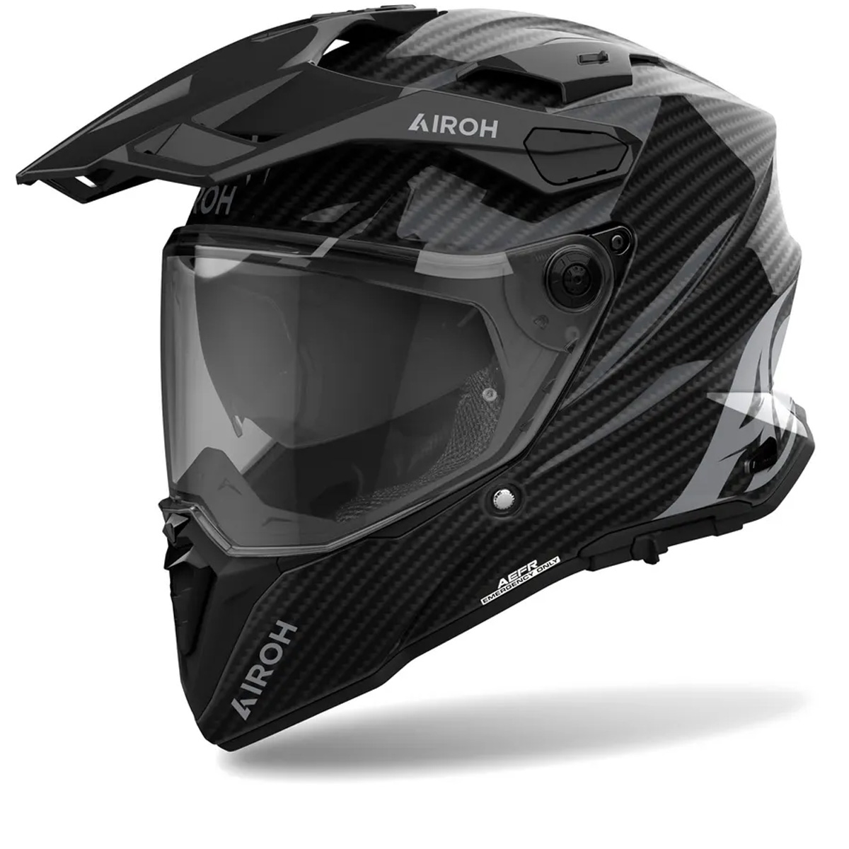 Airoh Commander 2 Carbon Glossy Carbon Adventure Helm Größe 3XL