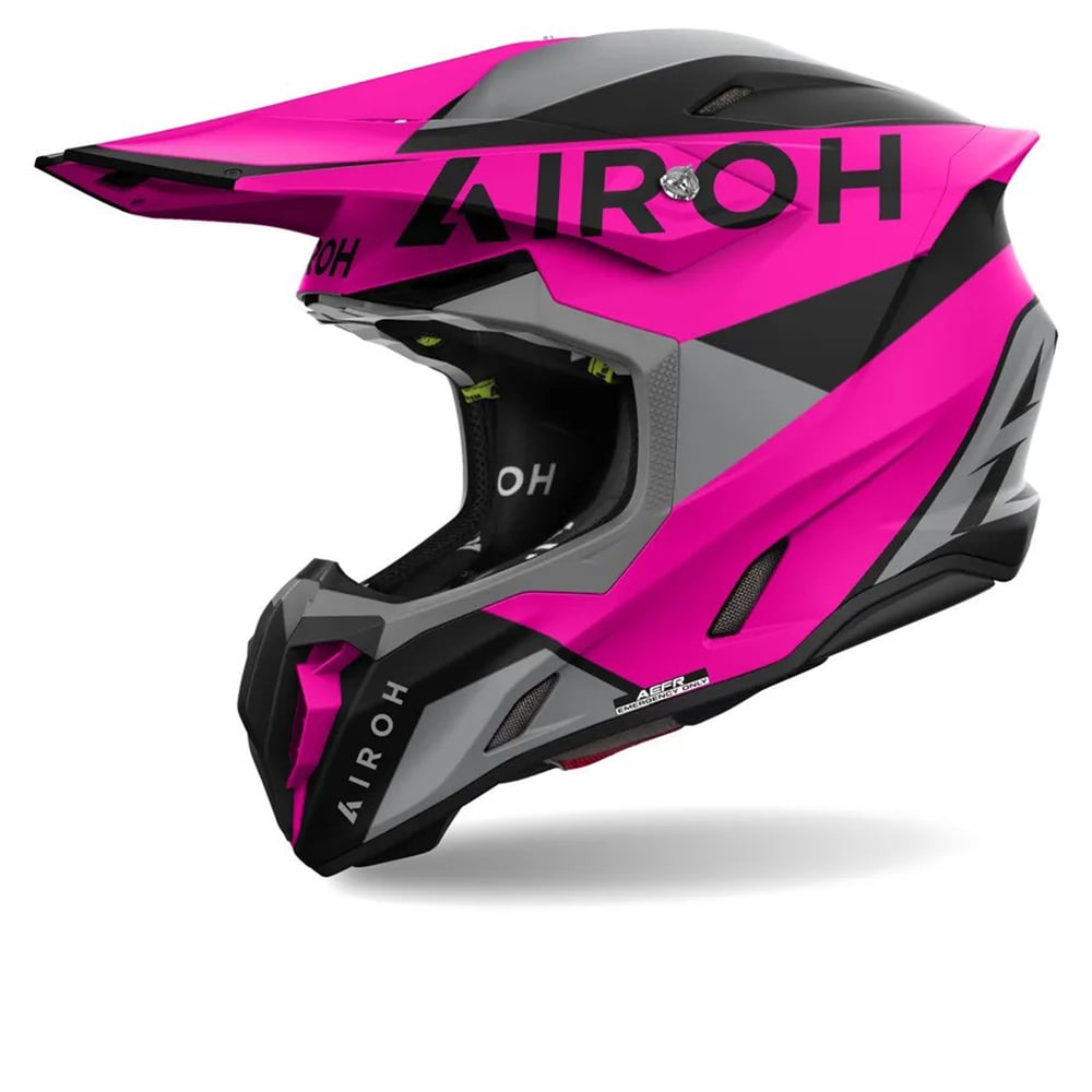 Airoh Twist 3 King Lila Grau Motocross Helm Größe XS