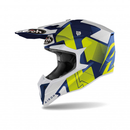 Airoh Wraap Raze Blue Yellow M