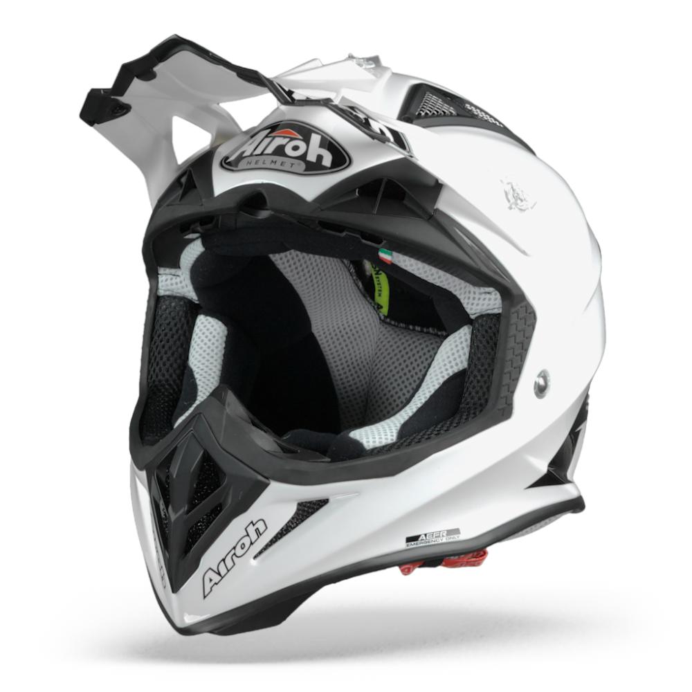 Airoh Aviator ACE Casque Motocross Blanc Brillant XS