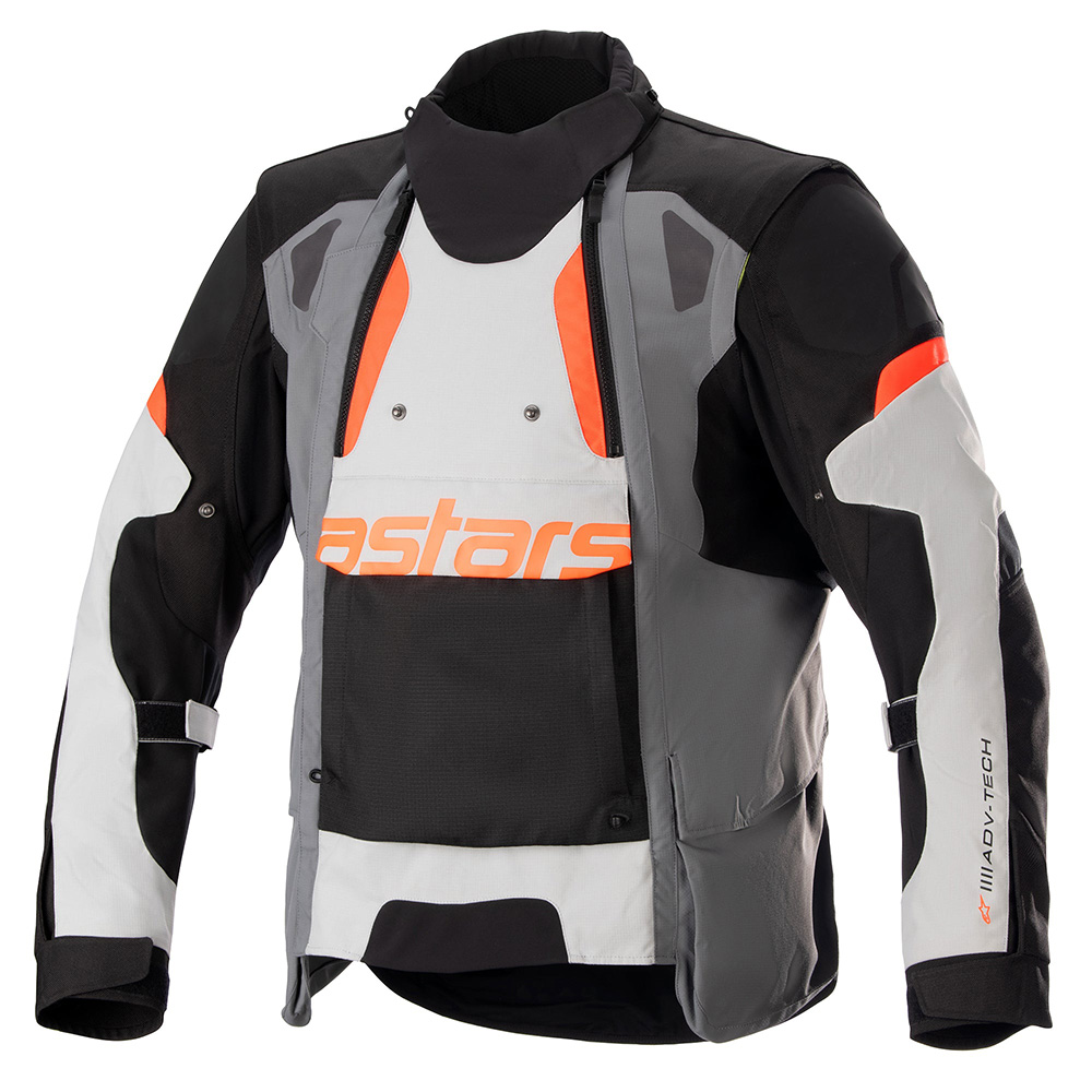 Alpinestars Halo Drystar Dark Grau Ice Grau Schwarz Jacke Größe L