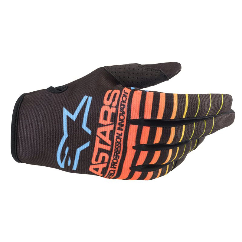 Alpinestars Radar Gloves Black Yellow Fluo Coral S