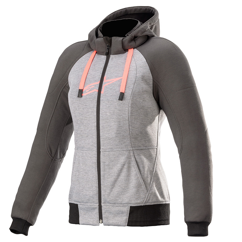 Alpinestars Stella Chrome Sport Melange Gray Tar Diva Pink Hoodie 7