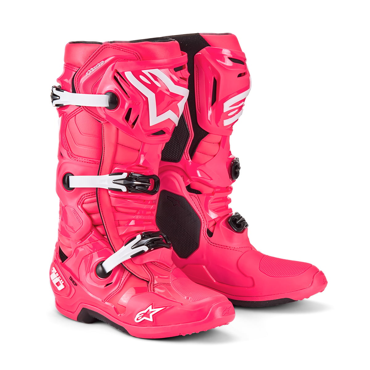 Photos - Motorcycle Boots Alpinestars Tech 10 Boots Diva Pink White Size US 13 