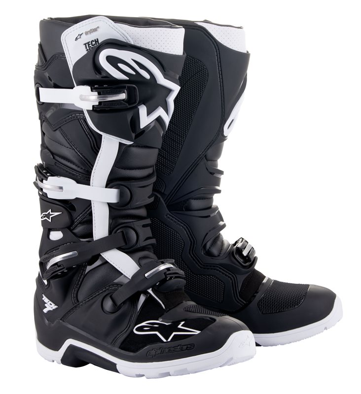 Alpinestars Tech 7 Enduro Drystar Boots Black White Size US 8