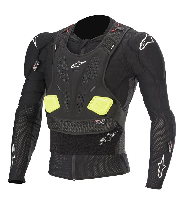 Alpinestars Bionic Pro V2 Gilet De Protection Noir Jaune Fluo L