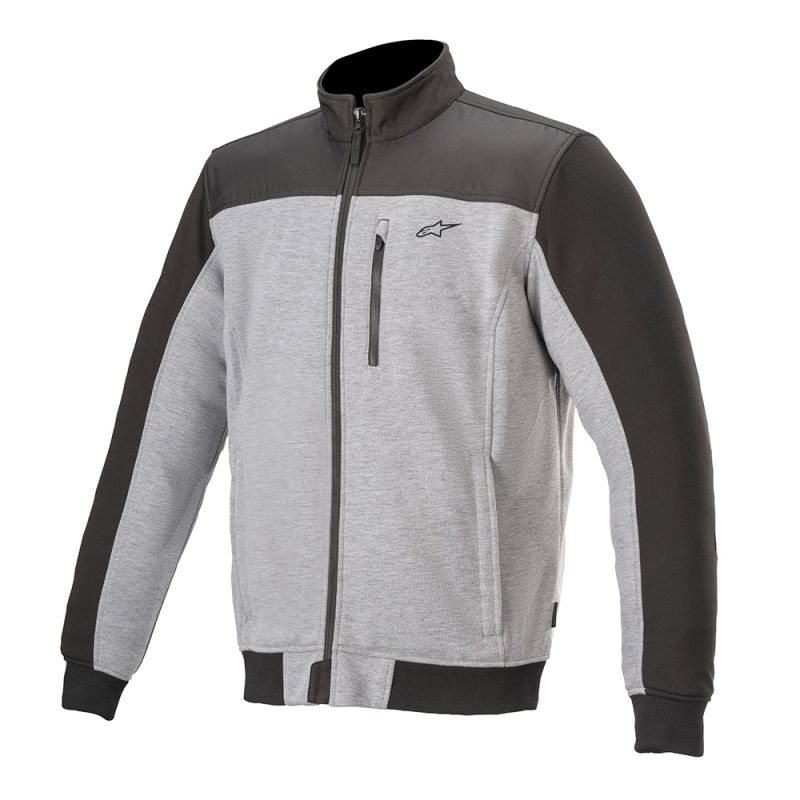 Alpinestars Cafe Track Fleece Sweat Moto Gris Heather Noir L