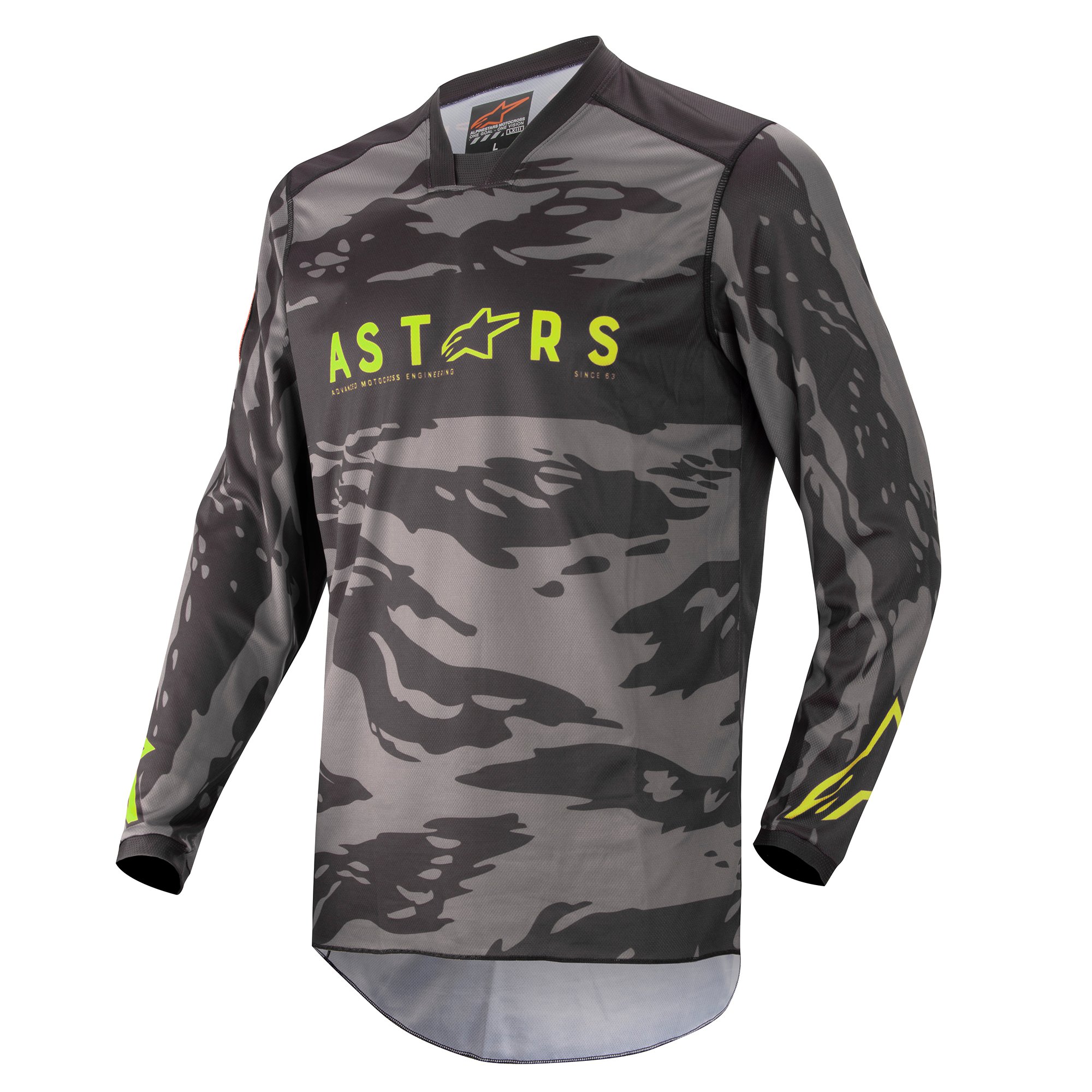 Фото - Мотоодяг Alpinestars Racer Tactical Jersey Black Gray Camo Yellow Fluo Size S 