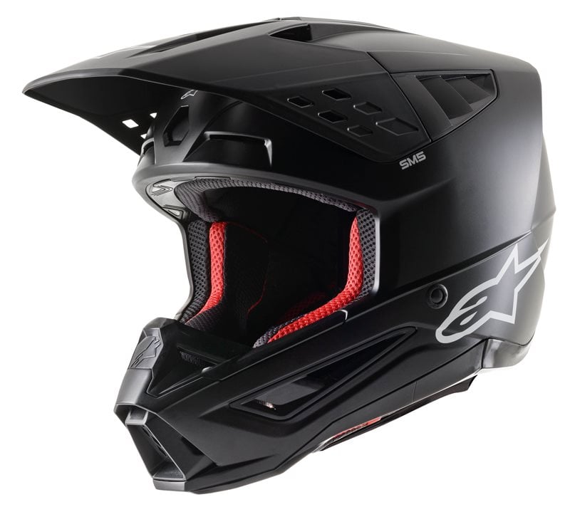 Alpinestars S-M5 Solid Helm ECE 22.06 Schwarz Matt Größe L