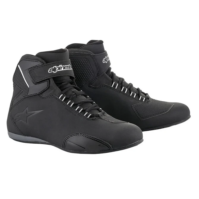 Photos - Motorcycle Boots Alpinestars Sektor Waterproof Shoes Black Size US 8.5