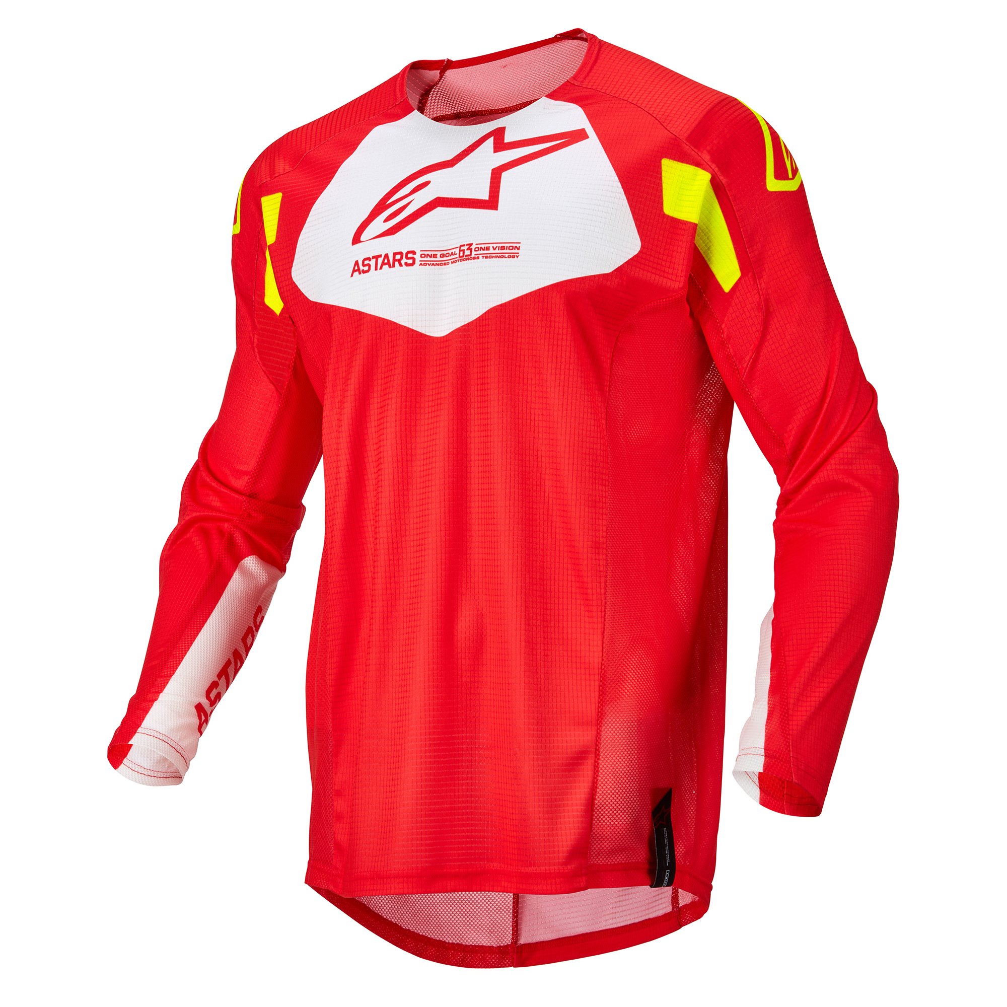 Alpinestars Techstar Factory Jersey Red Fluo White Yellow Fluo XL