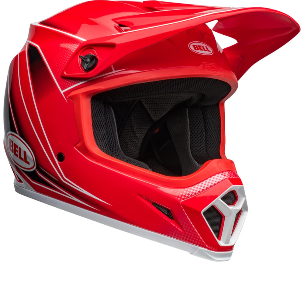 Bell MX-9 MIPS Zone Red Full Face Helmet Size L