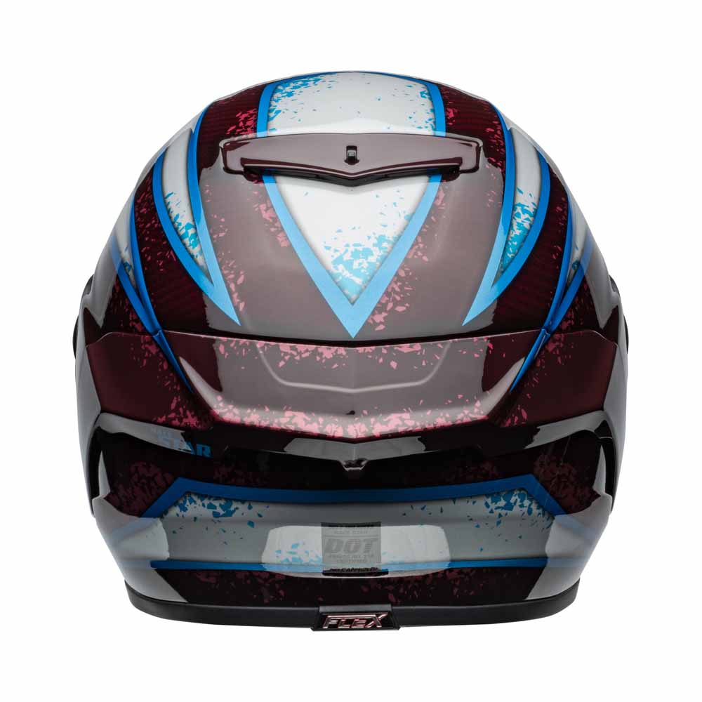 Bell Race Star DLX Flex Xenon Glanzend Rood Zilver Integraalhelm Maat L