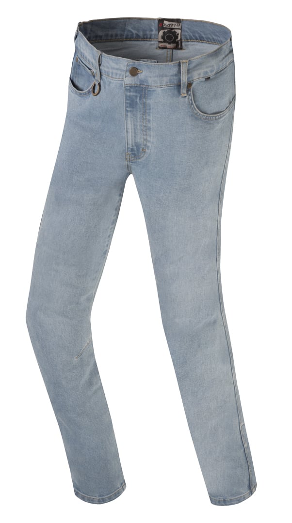 Bogotto Jokisu Damen Hellblau Motorrad Jeans Größe W26/L30