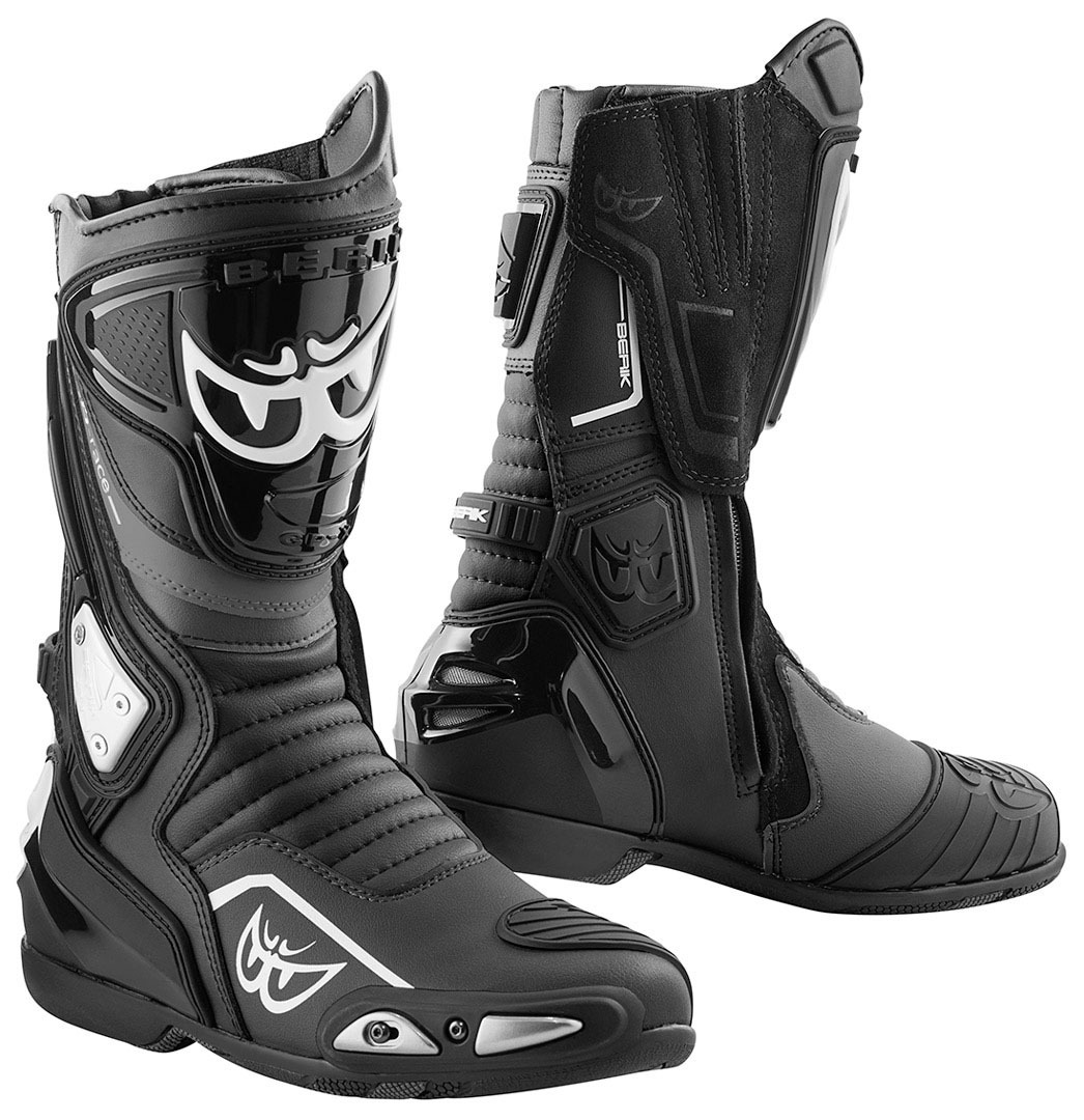 Berik Donington Black Motorcycle Boots Taille 40