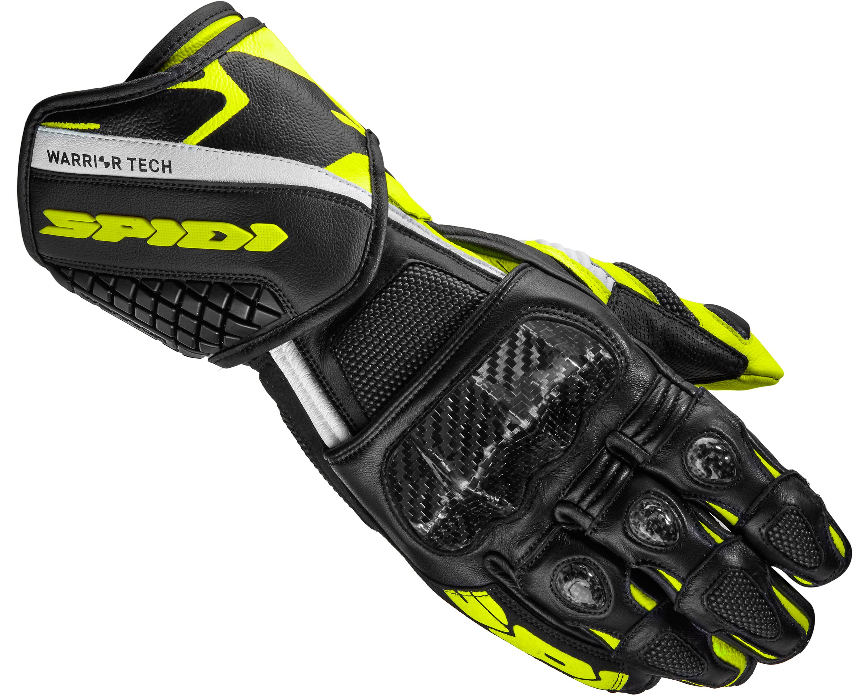 Spidi Carbo 5 Black Fluo Yellow Gloves S