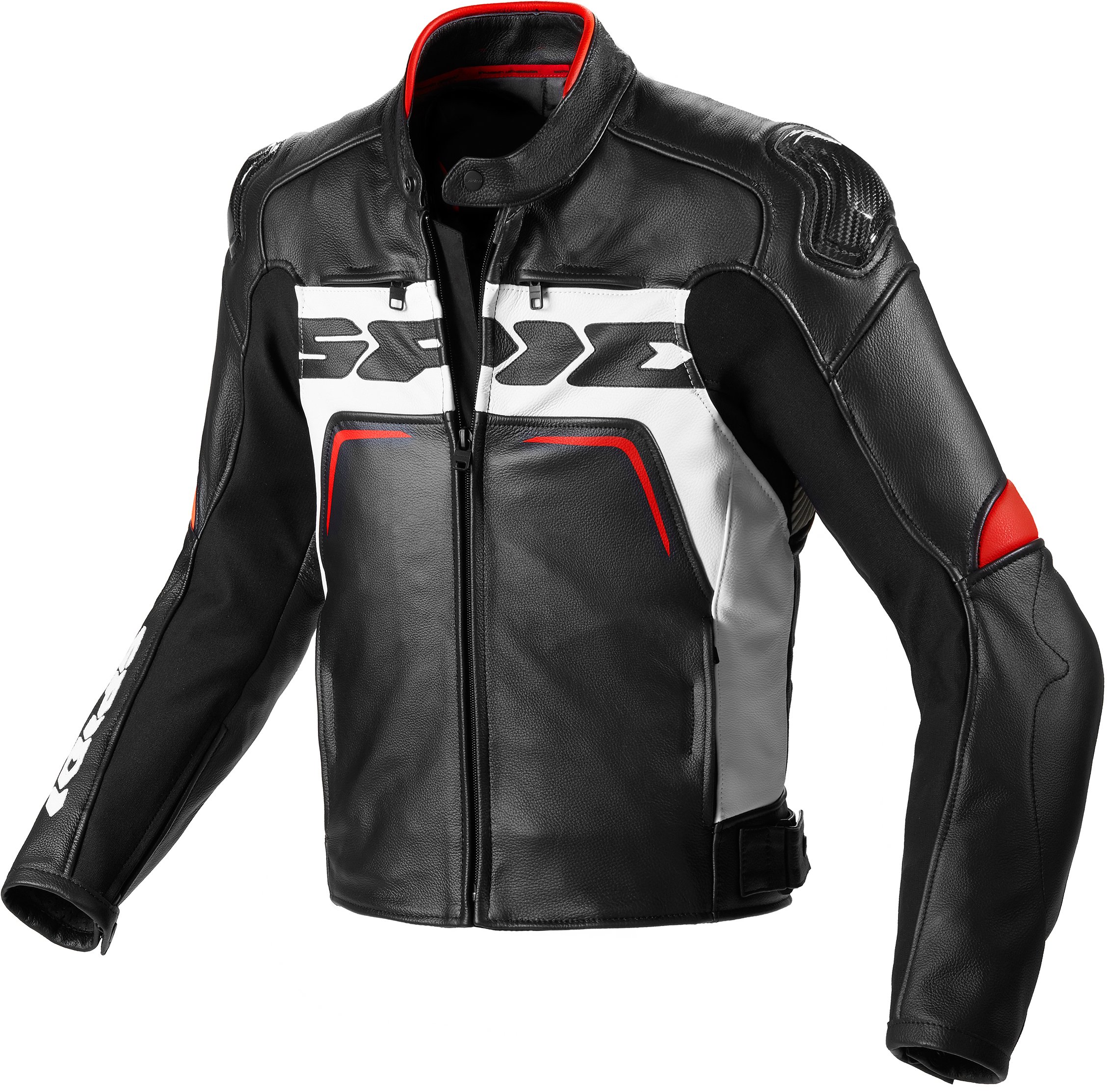 Spidi Carbo Rider CE Veste Noir Blanc Rouge 54