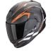 Scorpion EXO-491 Kripta Matt Black-Orange-White Full Face Helmet