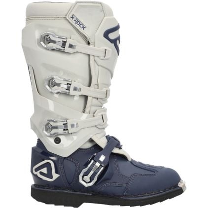 Acerbis X-Rock MM2 Grey Dark Blue Motocross Boots - Chromeburner