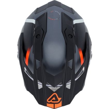 Acerbis Attack Graphic Matt Black Orange Adventure Full Face