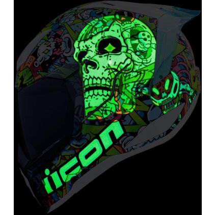 Icon Ultraflite Doodle 3 Helmet - Chromeburner