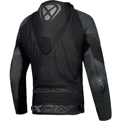 Ixon Vortex 3 JKT Black Leather Motorcycle Jacket - Chromeburner