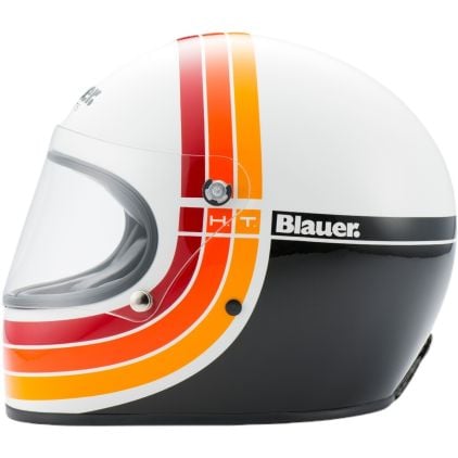 80s white motorcycle helmet BAUTI Retro Japanese FRP Open-face Vintage 3/4 Jet Motorbike Helmet Small Helmet Body Design DOT Certified Men's and Women's Riding Helmets Mopeds Scooters B,L=(56-57CM) : Automotive Why choose the Blauer 80s 06 White Full Face Helmet Another classic 80's helmet being