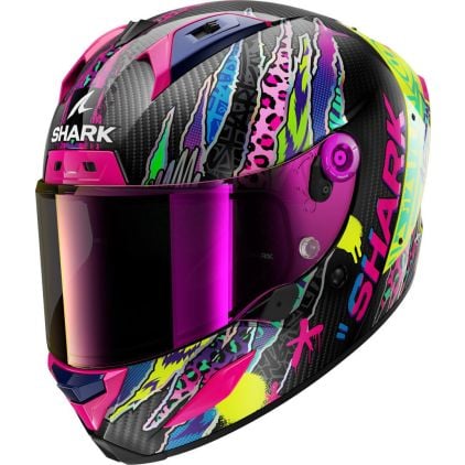 Shark Aeron Fawn Carbon Full Face Helmet Chromeburner