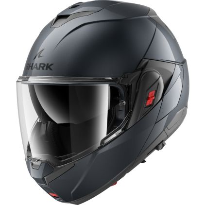 SHARK Oxo Blank Gun Metal A05 Modular Helmet