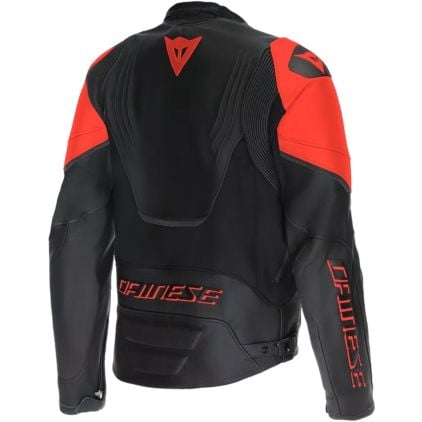 Dainese レザーバイクジャケット 52サイズ 黒/赤 Dainese Racing 5 Black Red Leather Motorcycle Jacket - Chromeburner