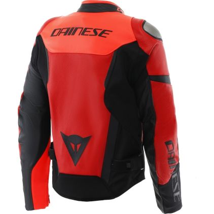 Dainese Iperattiva Red Black Leather / Textile Motorcycle Jacket
