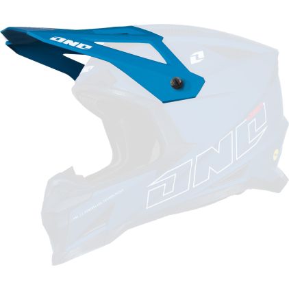 hna One Industries X-297 Horizon Blue Motocross Helmet - Chromeburner