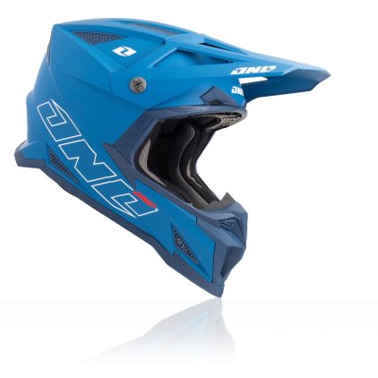 One Industries X-297 Horizon Blue Motocross Helmet - Chromeburner