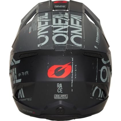 O'NEAL 3SRS Static Matt Black Grey Motocross Helmet - Chromeburner