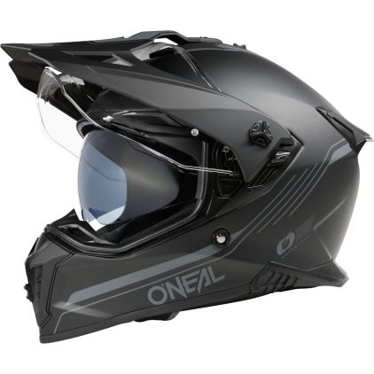 O'NEAL A-SRS Solid Matt Black Adventure Full Face Helmet - Chromeburner