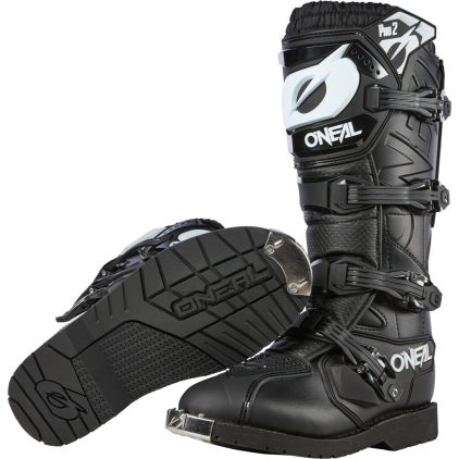 O'NEAL Rider Pro 2 Black Motocross Boots - Chromeburner