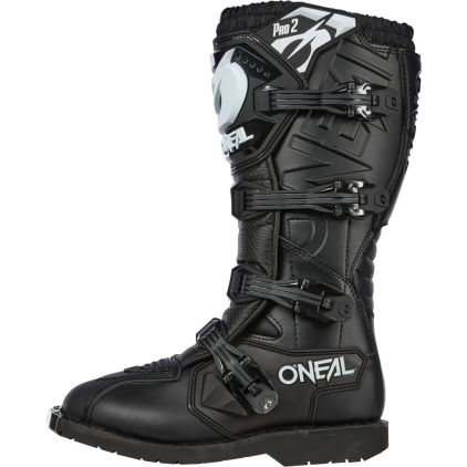 O'NEAL Rider Pro 2 Black Motocross Boots - Chromeburner