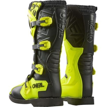 O'NEAL Rider Pro 2 Black Neon Yellow Motocross Boots - Chromeburner