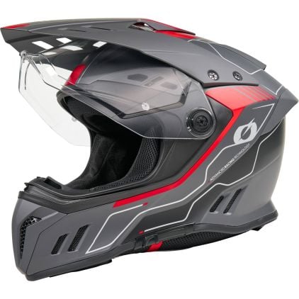 O'NEAL Sierra RS Echo Black Red Full Face Adventure Helmet