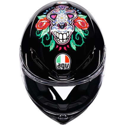 AGV K6 S Salom Tribute Helmet - Chromeburner