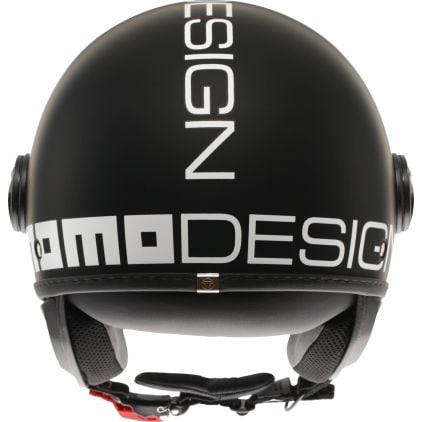 Momodesign FGTR Classic Mono Matt Black Jet Helmet - Chromeburner