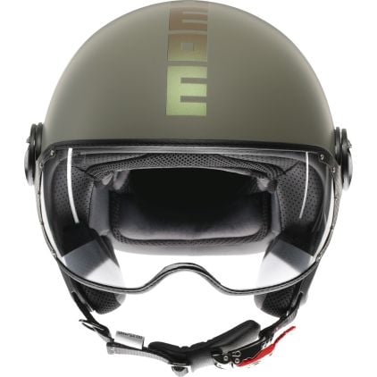 Momodesign FGTR Classic Flip Matt Green Jet Helmet - Chromeburner