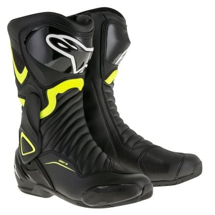 Alpinestars SMX 6 V2 Bottes De Moto Noir Jaune Fluo