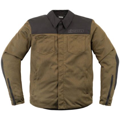 Icon Upstate Motocycle Mesh Textile Jacket - Chromeburner