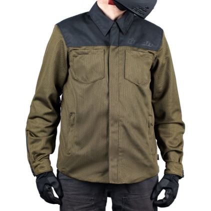 Icon Upstate Motocycle Mesh Textile Jacket - Chromeburner
