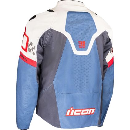 Icon Contra 3 Hero perforated Motorcycle Textile Jacket - Chromeburner